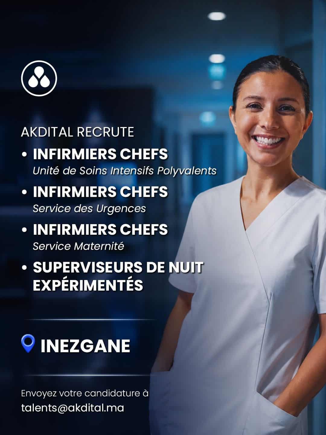  recrutement AKDITAL Inezgane 2026